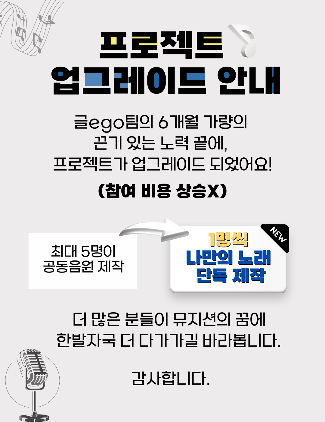 6주 나만의 노래 만들기(멜론, 지니 등록) 프로젝트 [15기 모집] | 올콘 l 공모전·대외활동